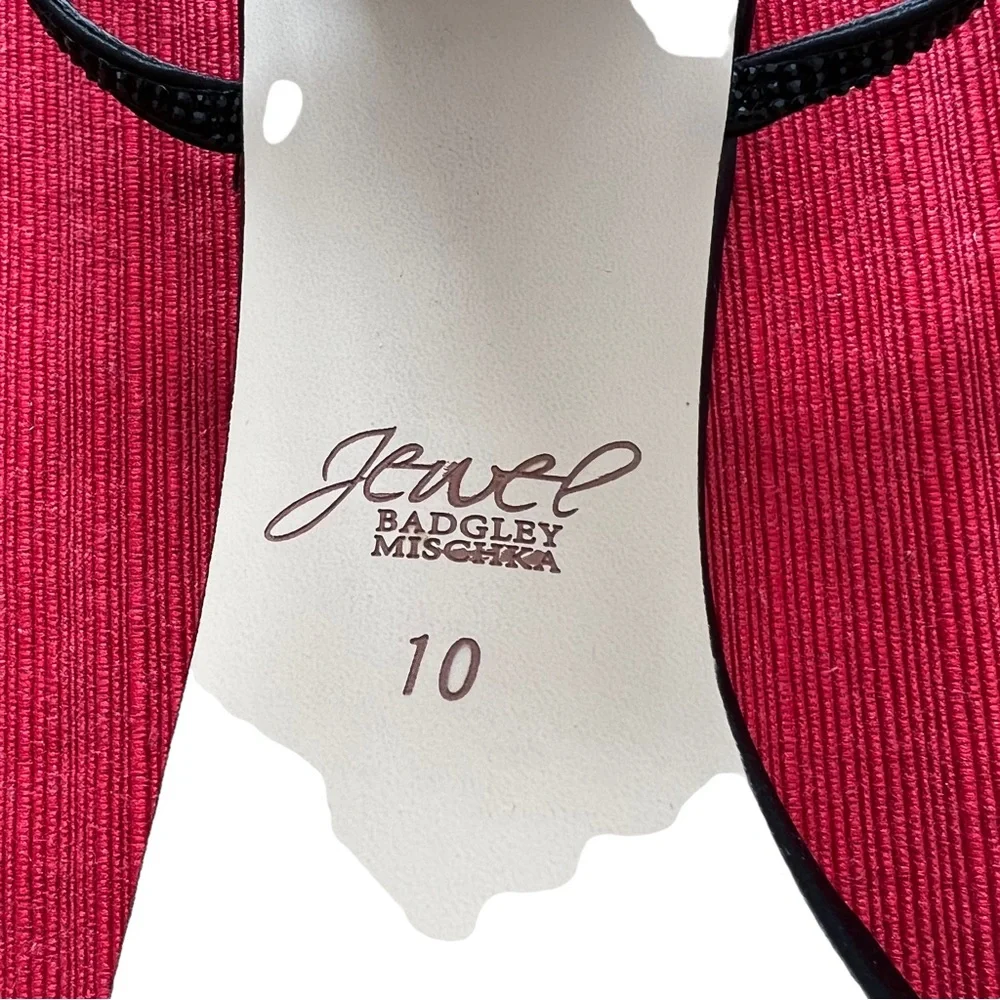 Jewel Badgley Mischka Omari I Sandal in Black Satin Size 10. Worn once - Picture 4 of 9